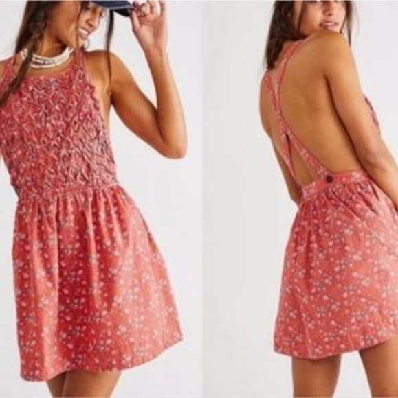 Free People Petunia Mini Fit-&-Flare Dress. - Picture 6 of 16